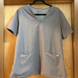 Figs Casma Scrub Top - XL Graphite